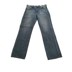 Tin Haul Jeans Men's 36L Blue Western Denim Distressed Bootcut [NOW 35 x 34]